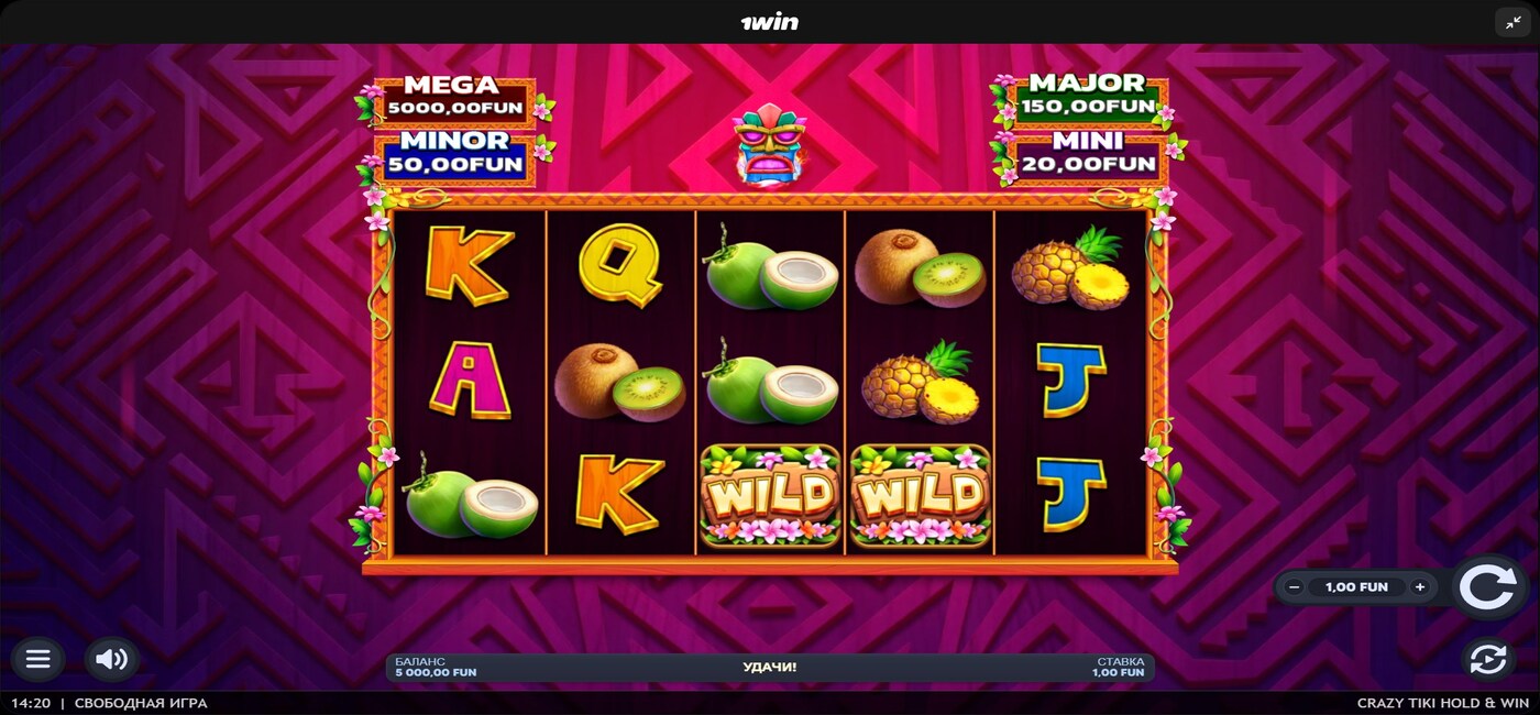 Crazy Tiki Hold & Win