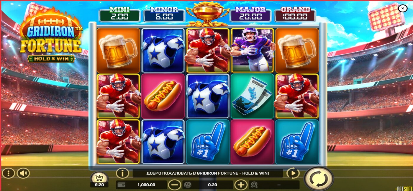 Gridiron Fortune Hold & Win